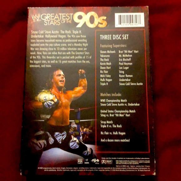 WWE The Greatest Stars of the 90s 3 disc set - Picture 2 of 7